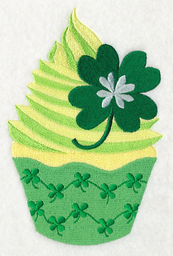 March Clover Cupcake - Image 3