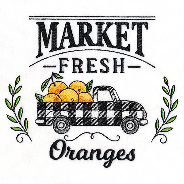 Market Fresh Retro Truck - Oranges - Image 3