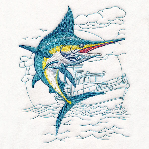 Marlin with Fishing Boat Echo - Image 4
