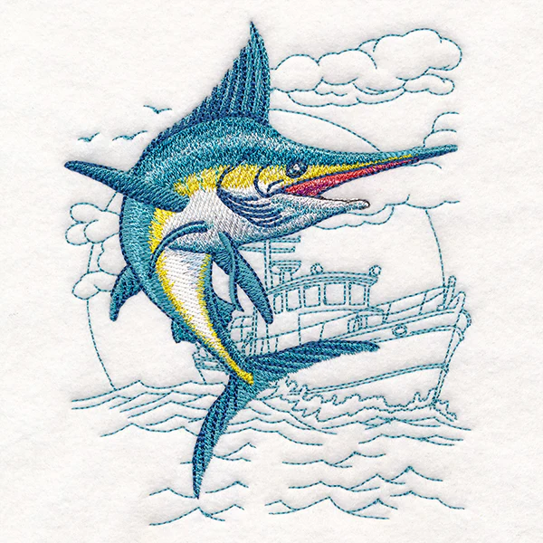 Marlin with Fishing Boat Echo - Image 5