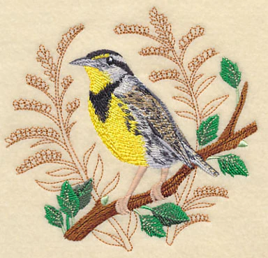 Meadowlark with Delicate Branches - Image 3