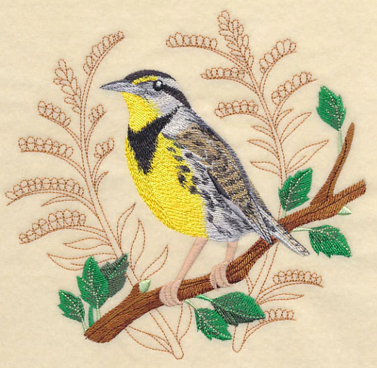 Meadowlark with Delicate Branches - Image 4