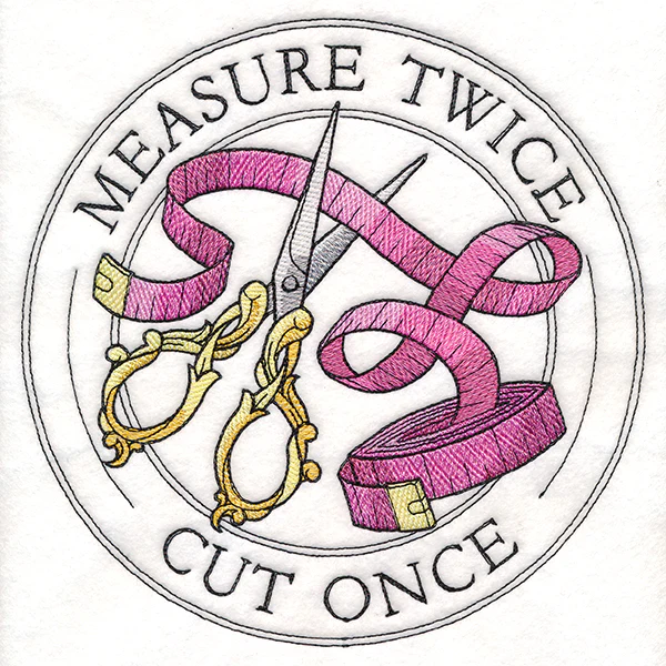 Measure Twice Cut Once Stamp - Image 11