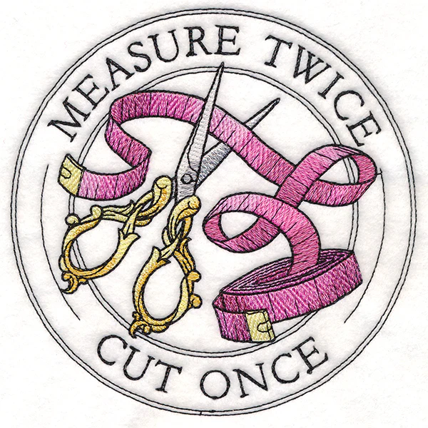 Measure Twice Cut Once Stamp - Image 7