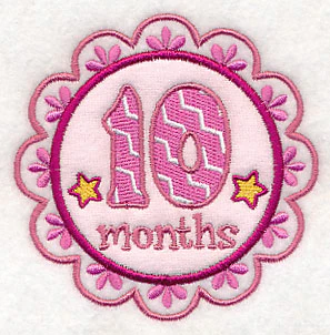 Medallion - 10 Months (Applique) - Image 2