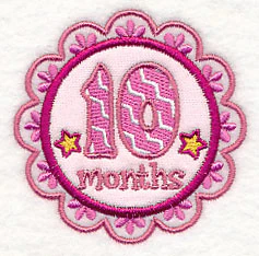 Medallion - 10 Months (Applique) - Image 3