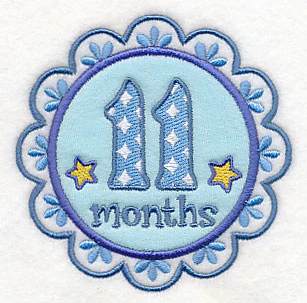 Medallion - 11 Months (Applique) - Image 2
