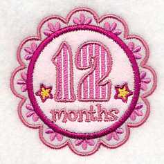 Medallion - 12 Months (Applique) - Image 3