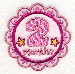 Medallion - 2 Months (Applique) - Image 3