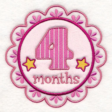 Medallion - 4 Months (Applique)