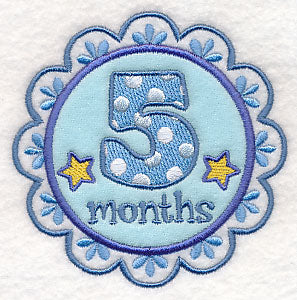 Medallion - 5 Months (Applique) - Image 2