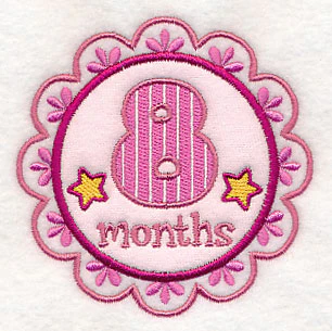 Medallion - 8 Months (Applique) - Image 2