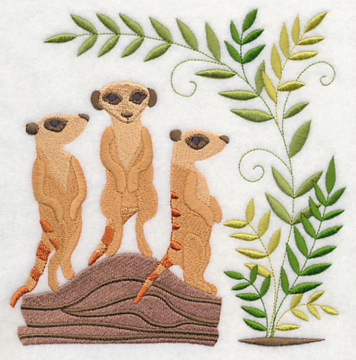Meerkats and Savanna Plants - Image 2
