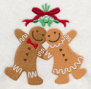 Meet Me Under the Mistletoe - Gingerbread Man & Woman - Image 2
