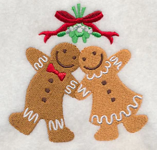 Meet Me Under the Mistletoe - Gingerbread Man & Woman - Image 3