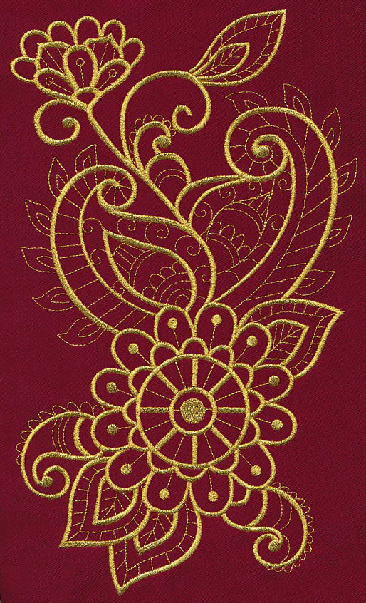 Mehndi Brilliance (Goldwork) - Image 6
