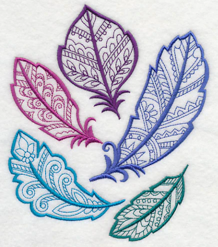 Mehndi Feather Collage - Image 3