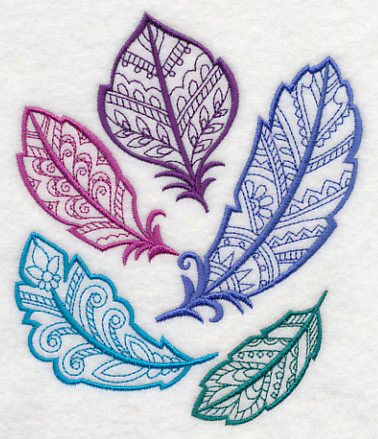 Mehndi Feather Collage - Image 4