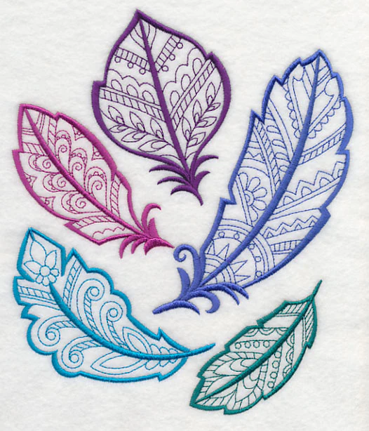 Mehndi Feather Collage - Image 5