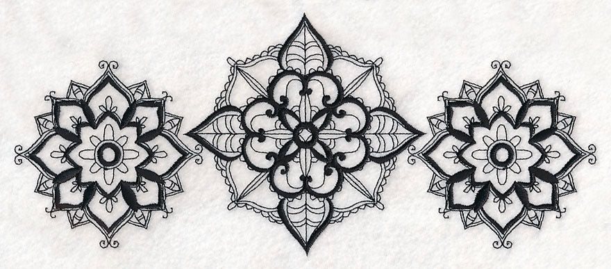 Mehndi Flourishes Trio (Blackwork) - Image 5