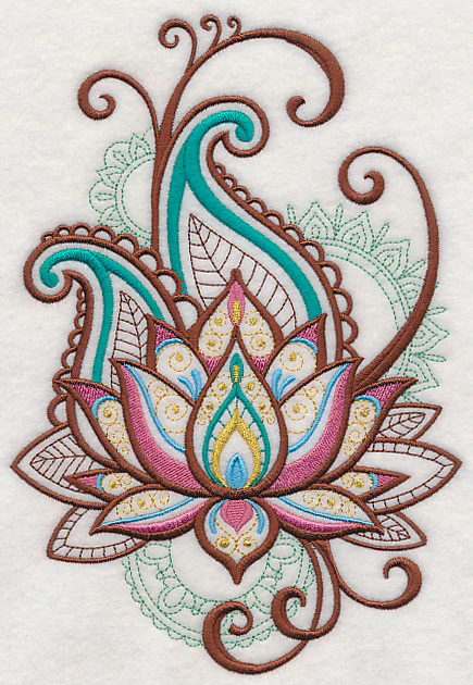 Mehndi Lotus Spray - Image 2