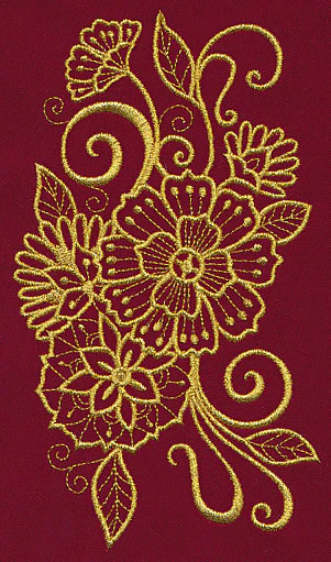 Mehndi Majesty (Goldwork) - Image 4