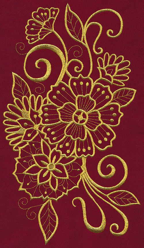 Mehndi Majesty (Goldwork) - Image 6