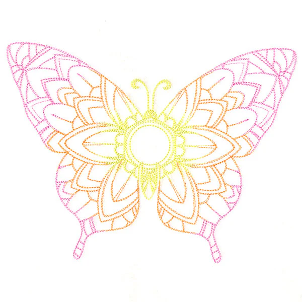 Mehndi Mandala Butterfly 1 - Image 2