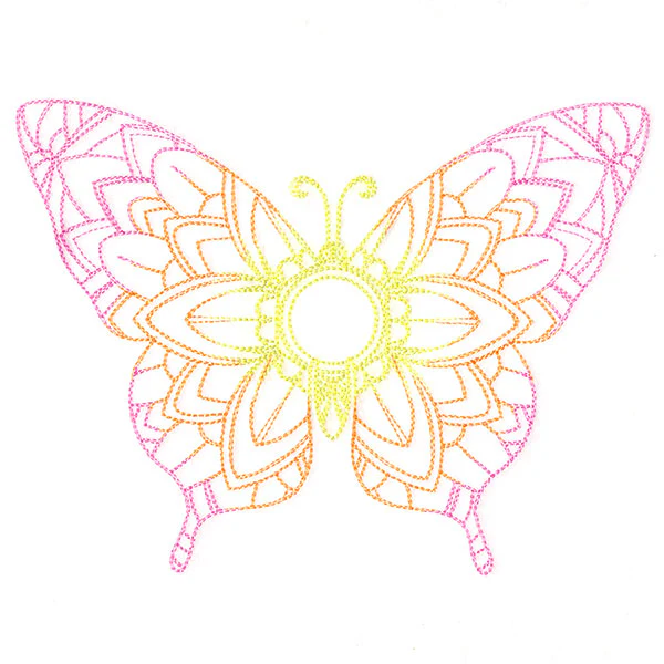 Mehndi Mandala Butterfly 1 - Image 3
