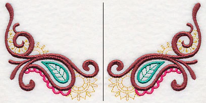 Mehndi Paisley Neckline (Crewneck) (Split) - Image 3