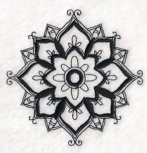 Mendhi Flourish 1 (Blackwork) - Image 3
