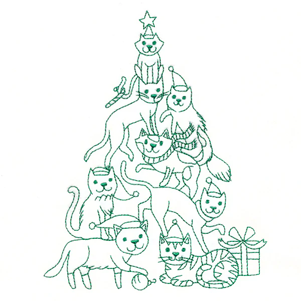 Meowy Christmas Tree Stack - Image 3