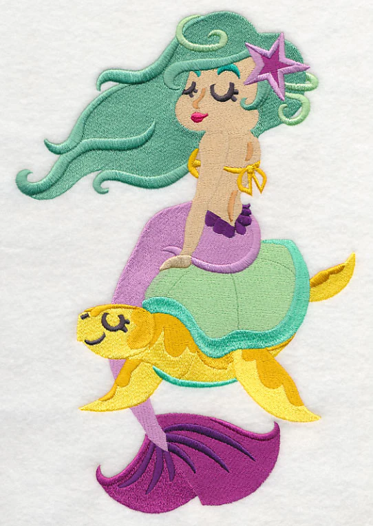 Mermaid on Sea Turtle - Image 6