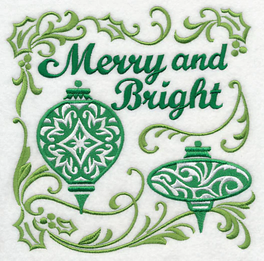 Merry and Bright Christmas Bulbs - Image 2