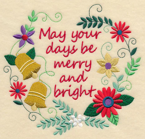 Merry and Bright Christmas Wreath - Image 3