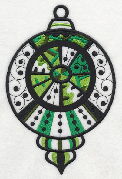 Merry and Bright Ornament (Blackwork) - Image 3