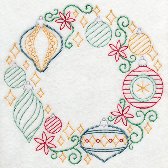 Merry and Bright Ornament Wreath (Vintage) - Image 5