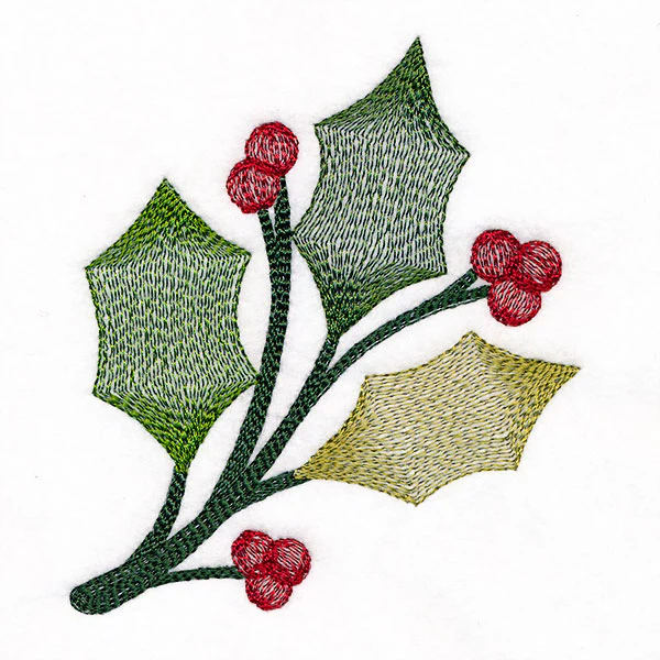 Merry and Sheer Christmas Holly Accent - Image 3