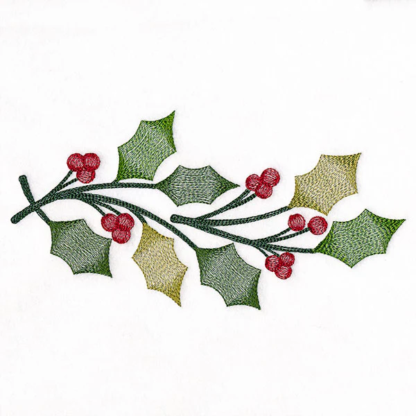 Merry and Sheer Christmas Holly Border - Image 5