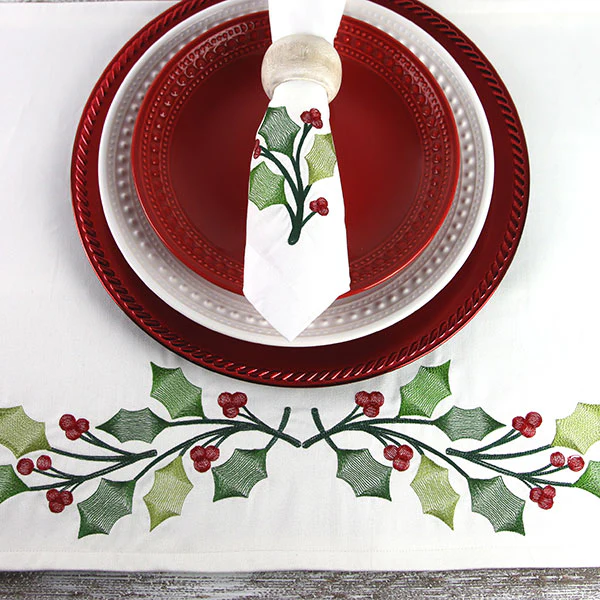 Merry and Sheer Christmas Holly Border - Image 6