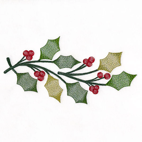 Merry and Sheer Christmas Holly Border - Image 7