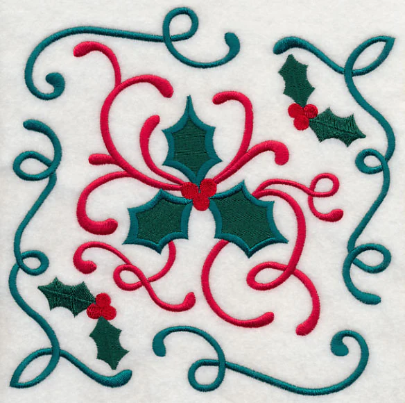 Merry Christmas Holly Square - Image 6