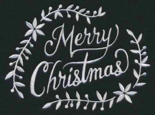 Merry Christmas Laurel (Whitework) - Image 3