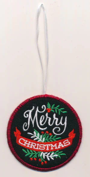 Merry Christmas Ornament (In-the-Hoop)