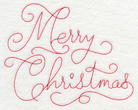 Merry Christmas (Redwork) - Image 3