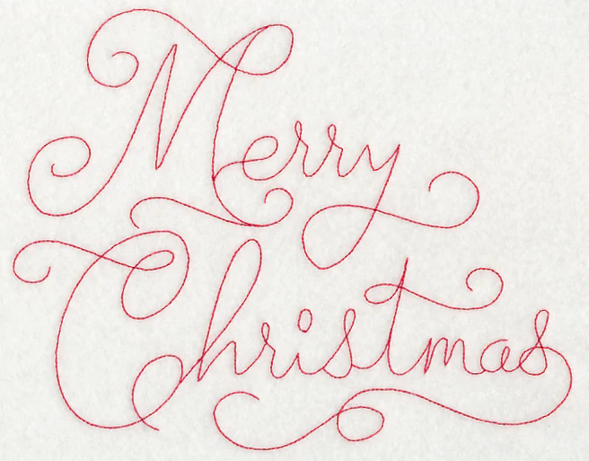 Merry Christmas (Redwork) - Image 5