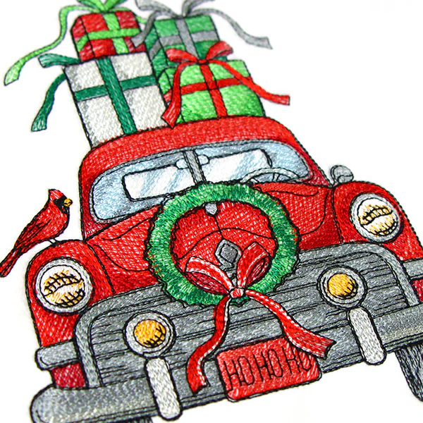 Merry Christmas Retro Car - Image 8