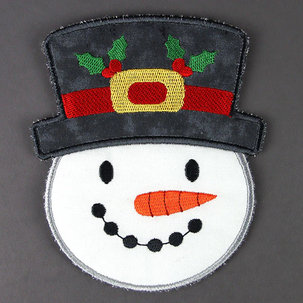 Merry Christmas Snowman Trivet (In-the-Hoop) - Image 5