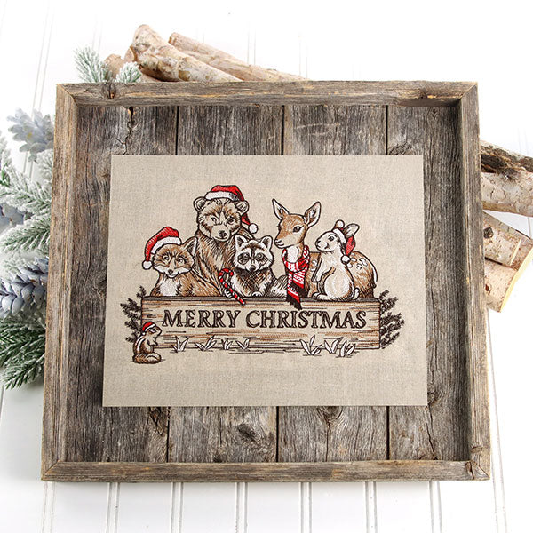 Merry Christmas Welcome Woodland Animals Feature - Image 8