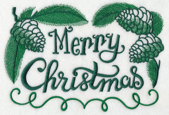Merry Christmas with Pine Cones - Image 2
